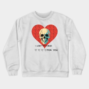 Skull in heart Crewneck Sweatshirt